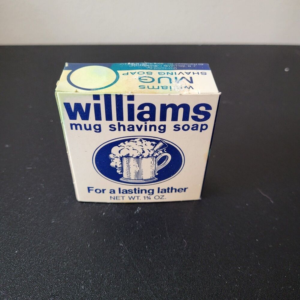 Discontinued Vintage Williams Mug Shaving Soap  Old Stock New Unused Open Box - Picture 3 of 3